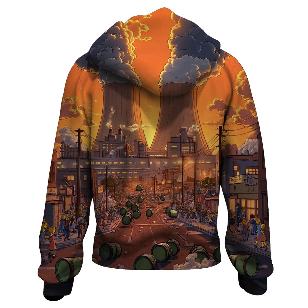 Springfield Power Plant Sunset Meltdown Parade hoodie designs