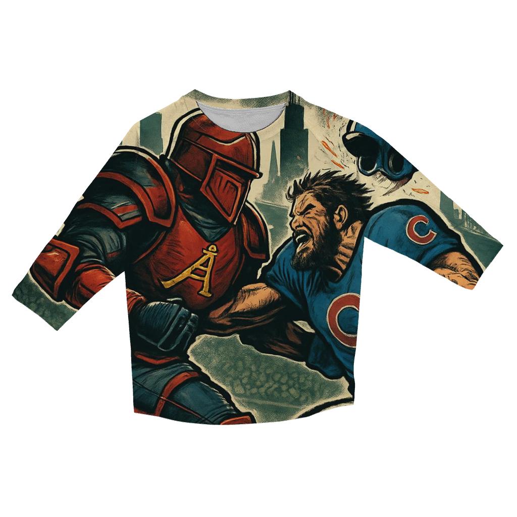 Skyline Clash At Gridiron Wrigley designer 3/4 sleeve blouses