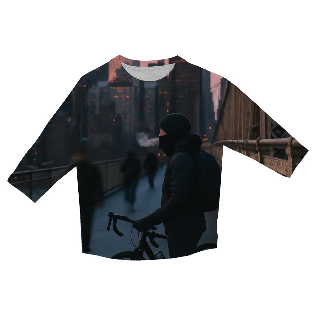 Queensboro Bridge Commuter Dawn Over Midtown trendy 3/4 sleeve tops