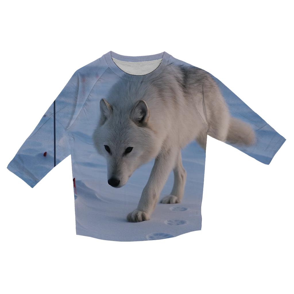 Ellesmere Ridge Arctic Wolf Survey Line custom 3/4 sleeve shirts