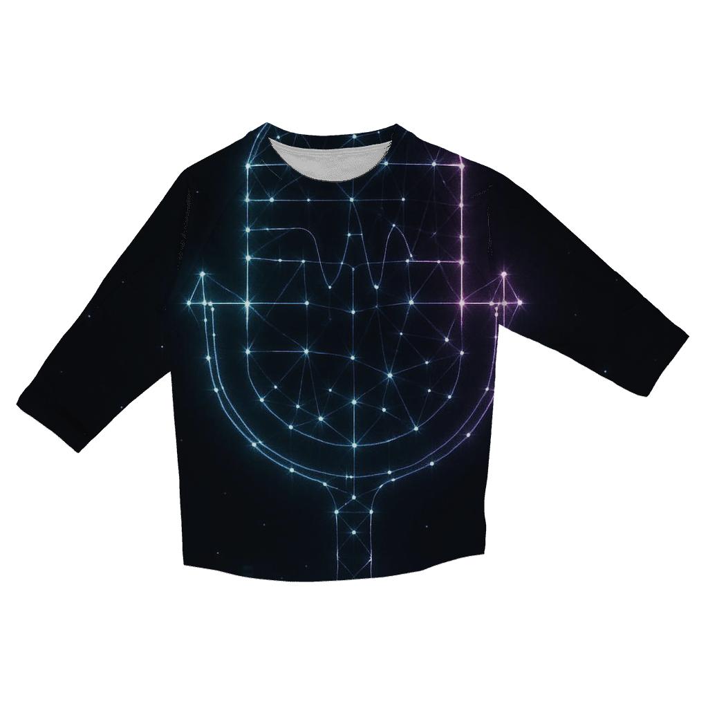 Neon Mic Constellation fashion 3/4 sleeve shirts