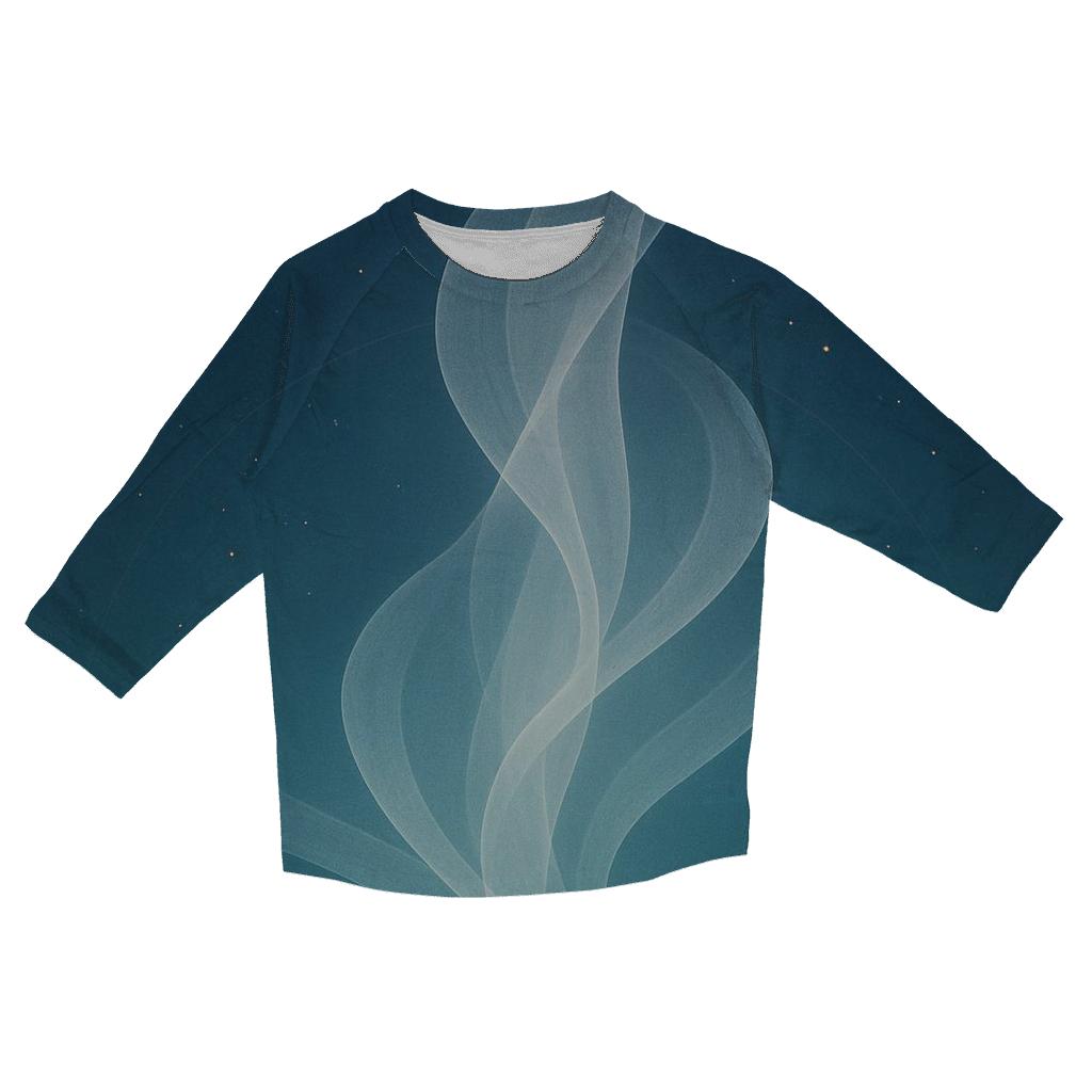 Luminous Breath Veil casual three quarter sleeve shirts