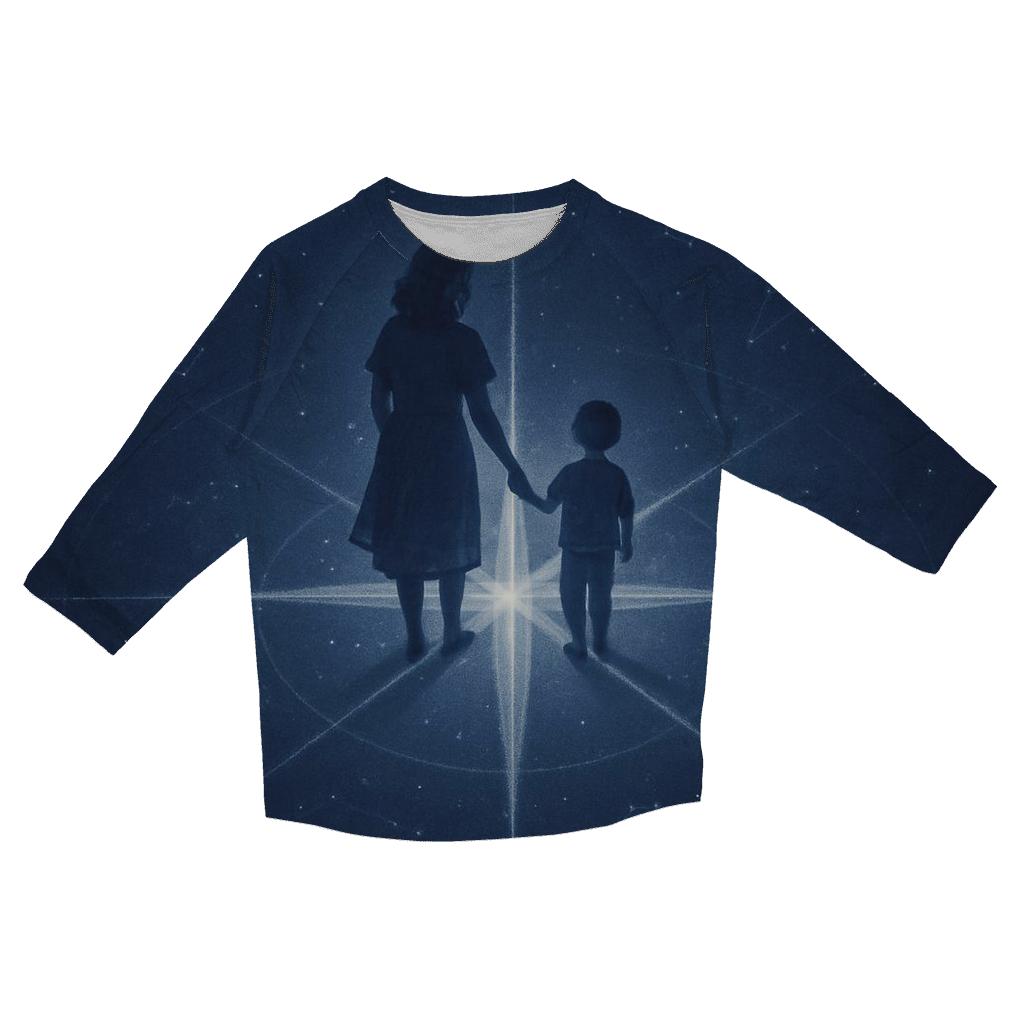 The Compass Of Her Heart A Love That Always Points Home designer 3/4 sleeve blouses