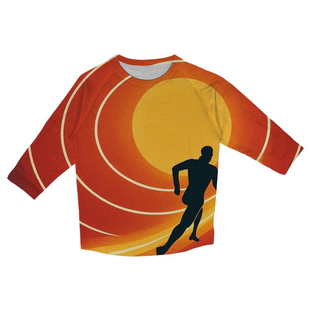 Solar Sprint Track Lanes trendy 3/4 sleeve tops