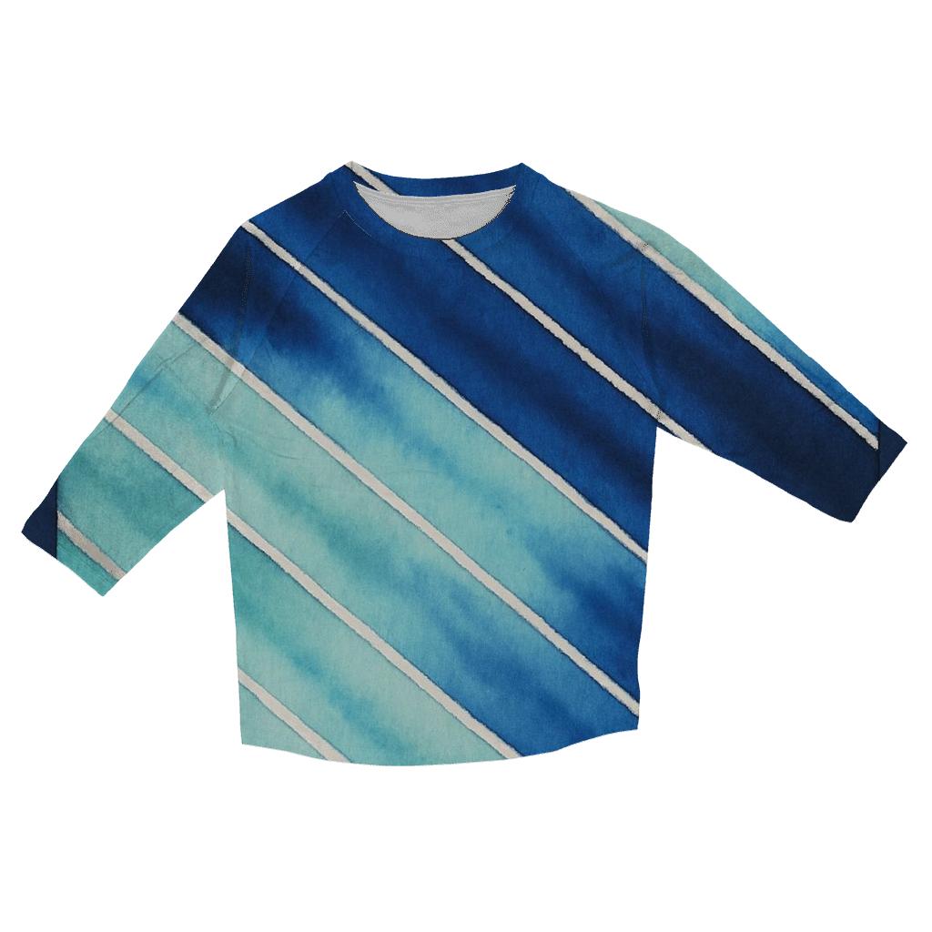 Arashi Meteor Shower Diagonals designer 3/4 sleeve blouses