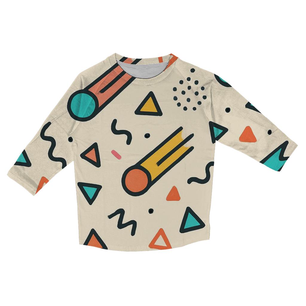 Memphis Comet Confetti personalized 3/4 sleeve tees