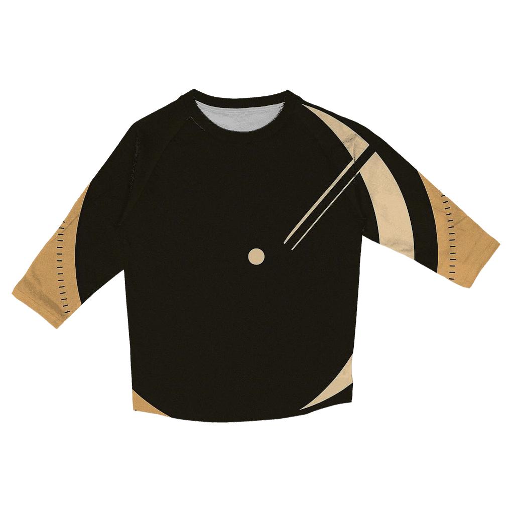 Turntable Eclipse Minimal personalized 3/4 sleeve tees