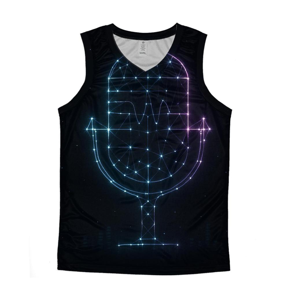 Neon Mic Constellation cotton sleeveless tops