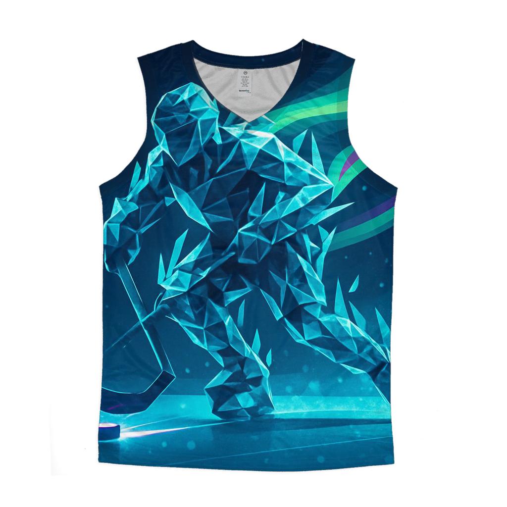Aurora Ice Hockey Breakaway graphic print tank tops