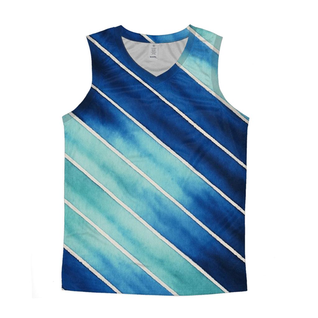 Arashi Meteor Shower Diagonals sports performance tank tops