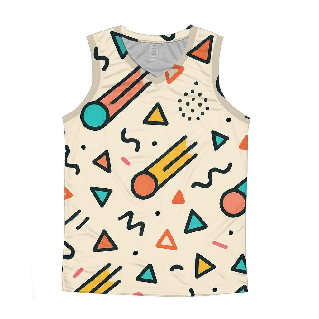 Memphis Comet Confetti sports performance tank tops