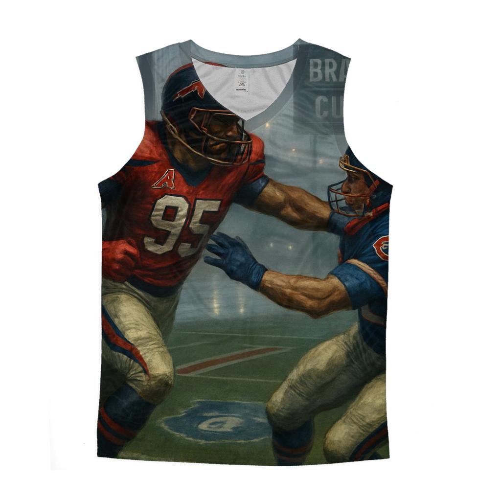 Foggy Riverfront Clash Braves And Cubs casual summer tank tops