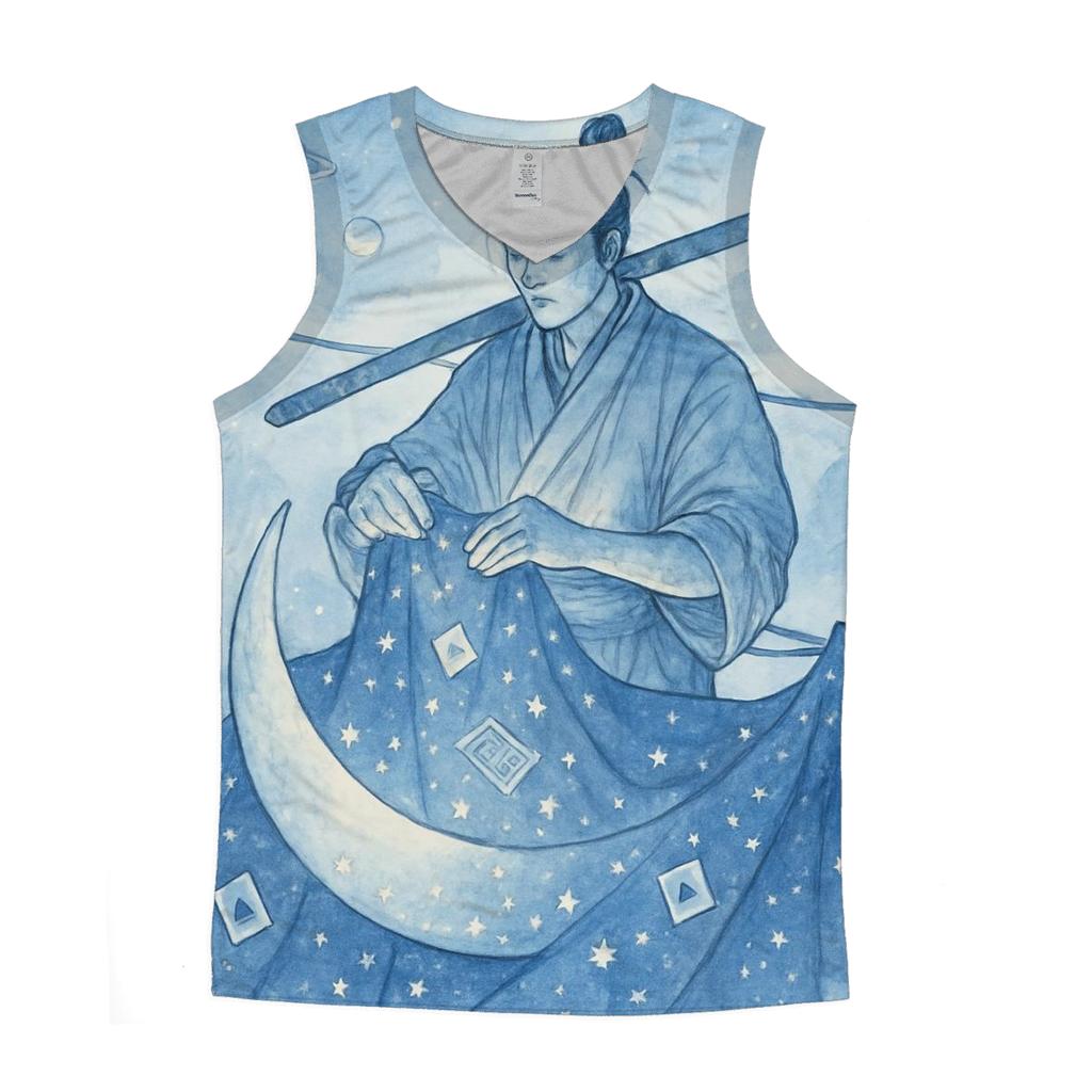 Lunar Laundry Day Samurai cotton sleeveless tops