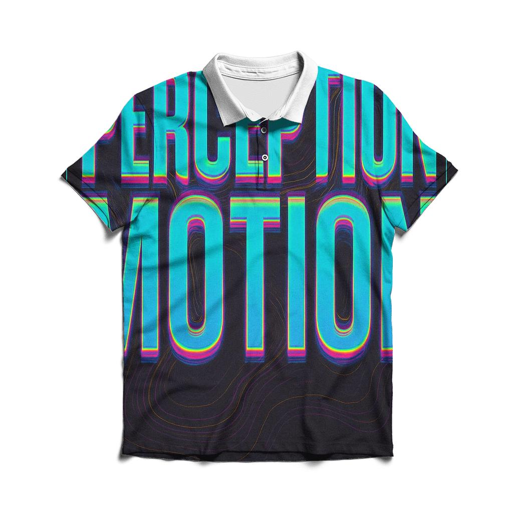 Prismatic Type Mirage stylish collar polo tees