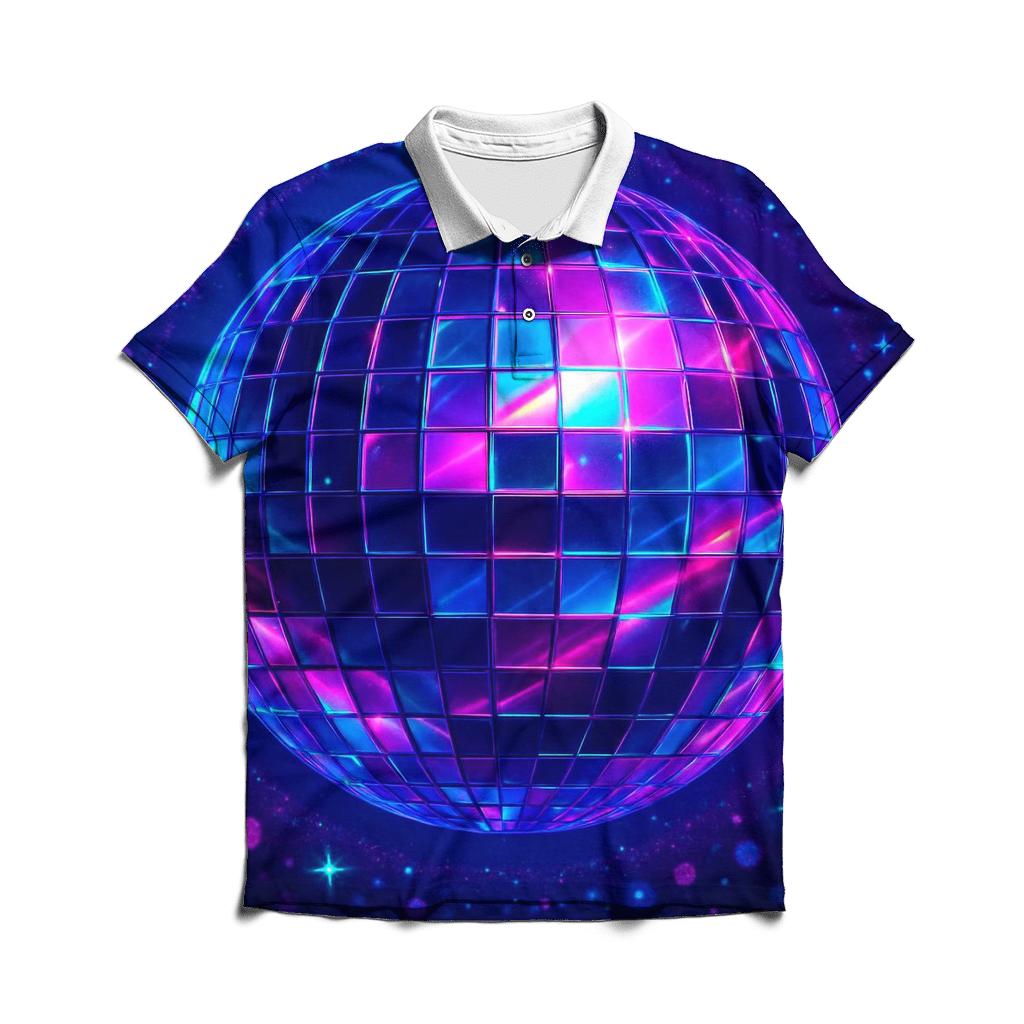 Disco Prism Mirage stylish collar polo tees