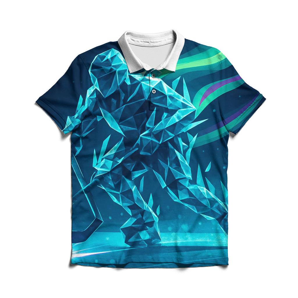 Aurora Ice Hockey Breakaway branded logo polo shirts