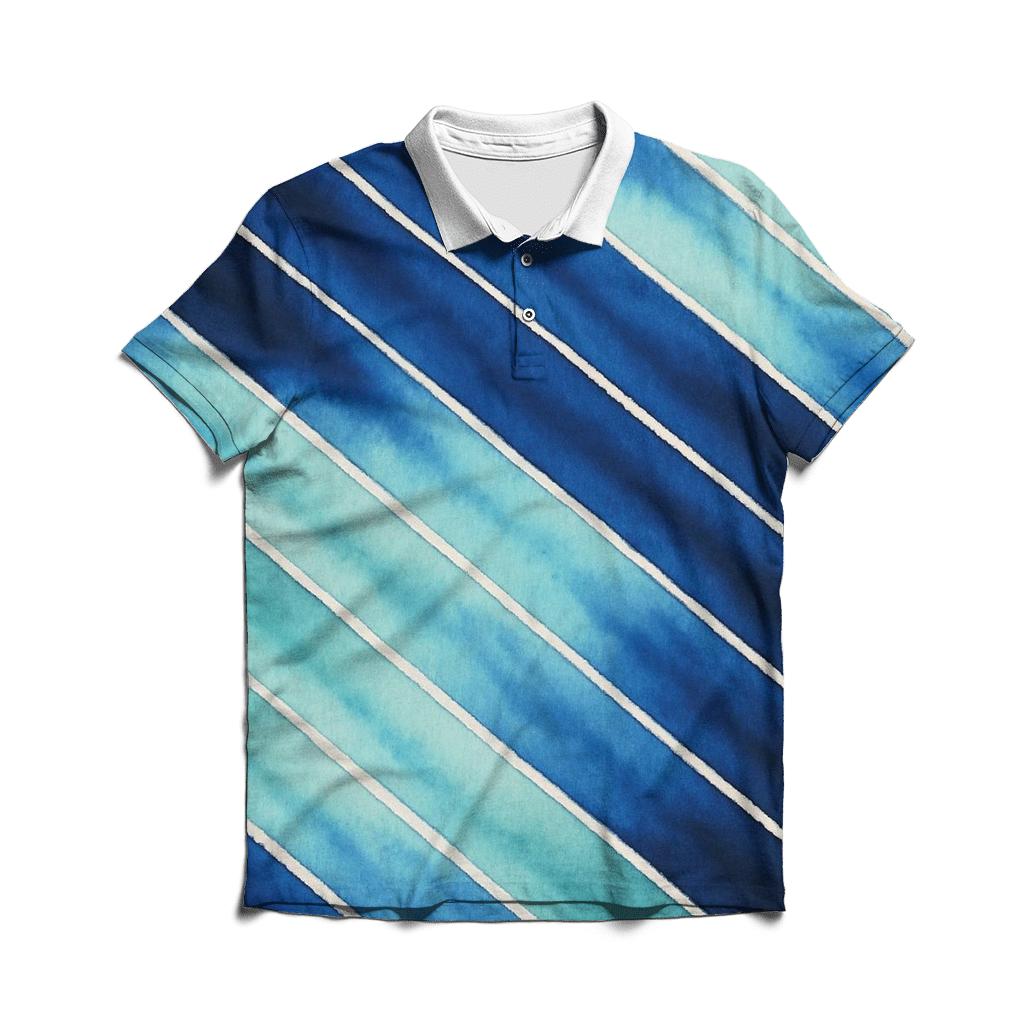 Arashi Meteor Shower Diagonals stylish collar polo tees