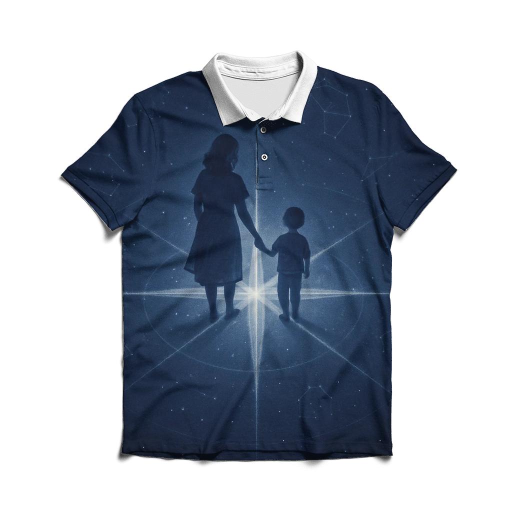 The Compass Of Her Heart A Love That Always Points Home casual sports polo shirts