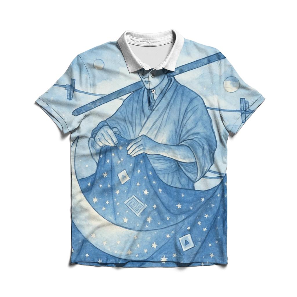 Lunar Laundry Day Samurai classic pique polos
