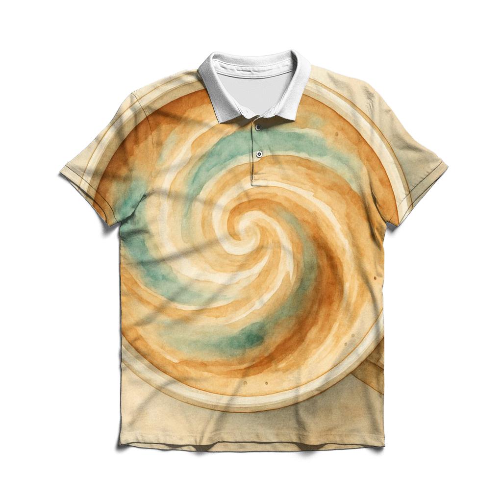 Latte Swirl Nebula classic pique polos