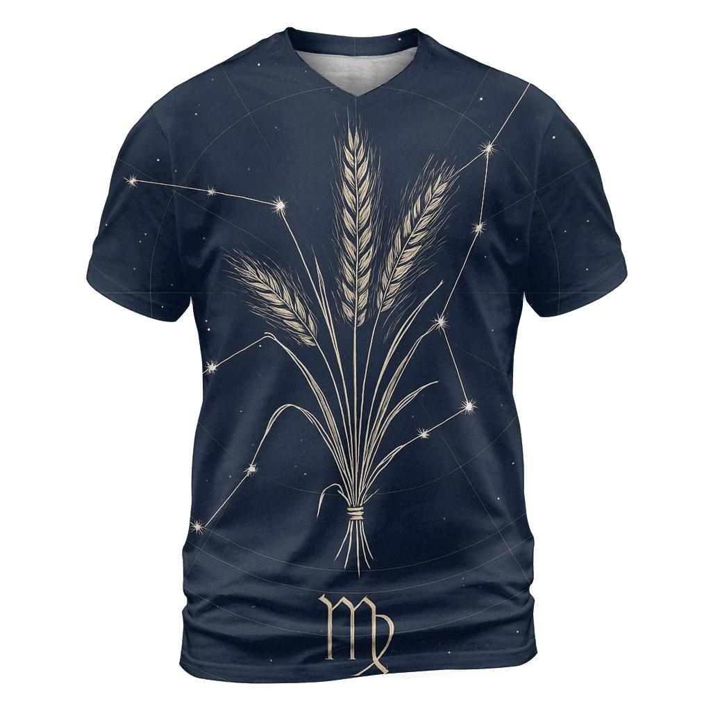 Virgo Wheat Sheaf Star Atlas unique graphic print tees