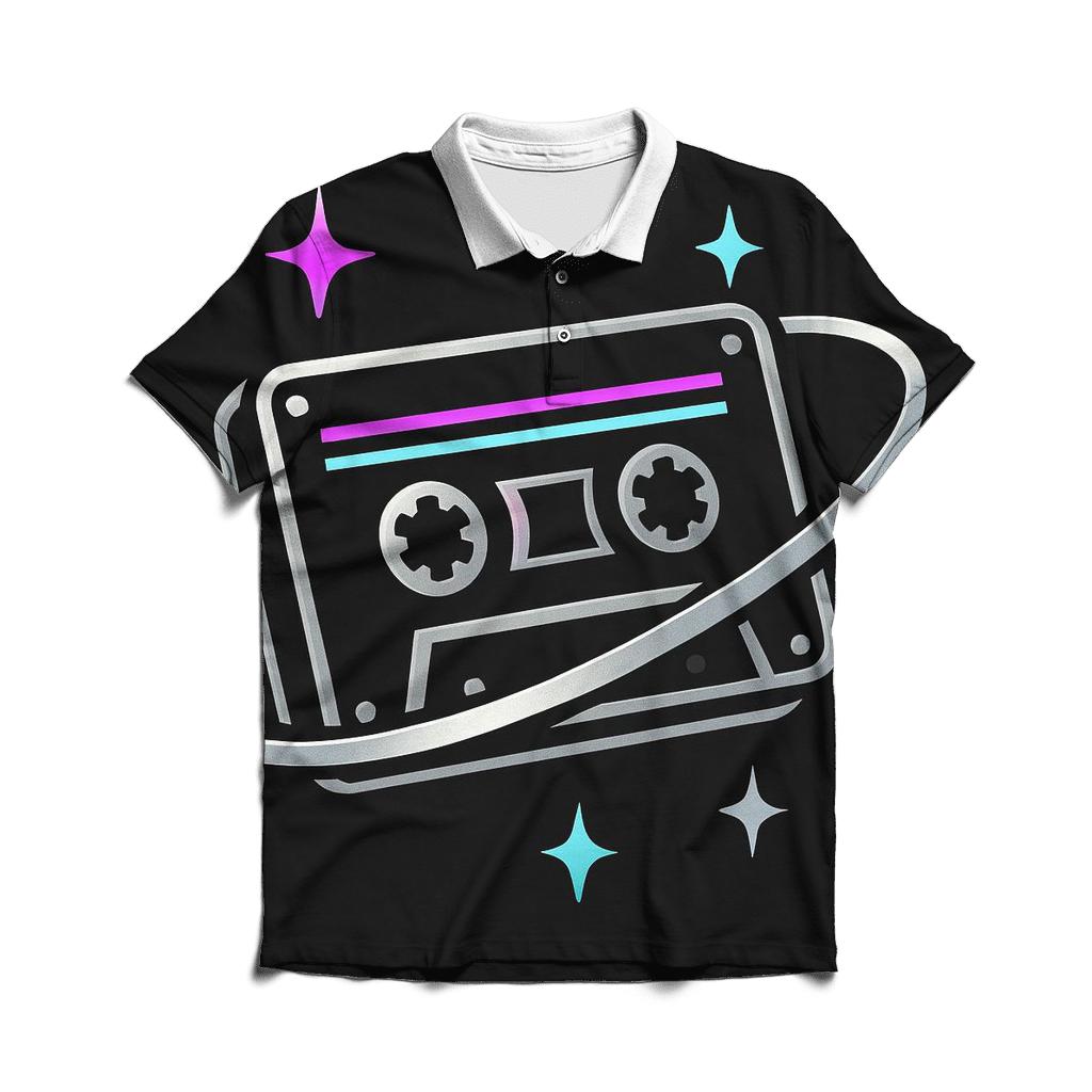 Chrome Orbit Cassette Emblem embroidered polo tops