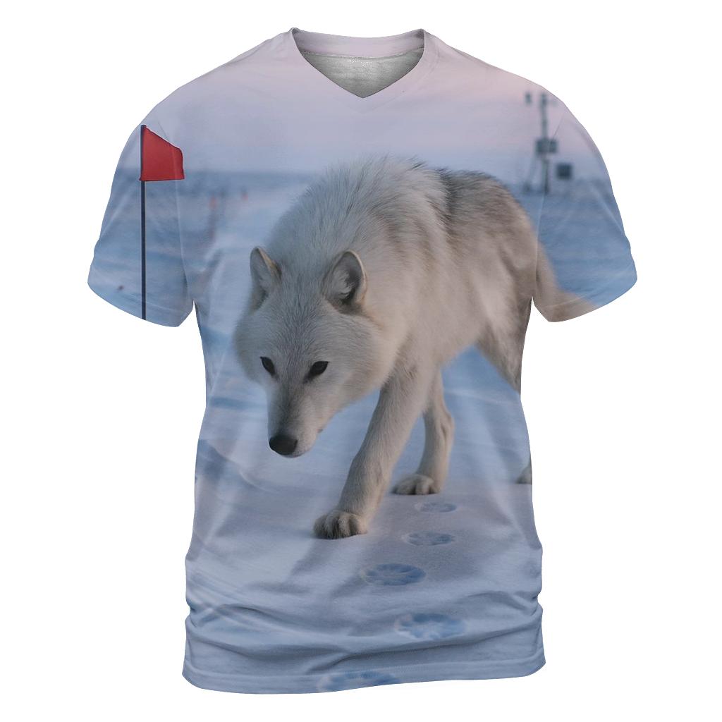 Ellesmere Ridge Arctic Wolf Survey Line personalized full print shirts