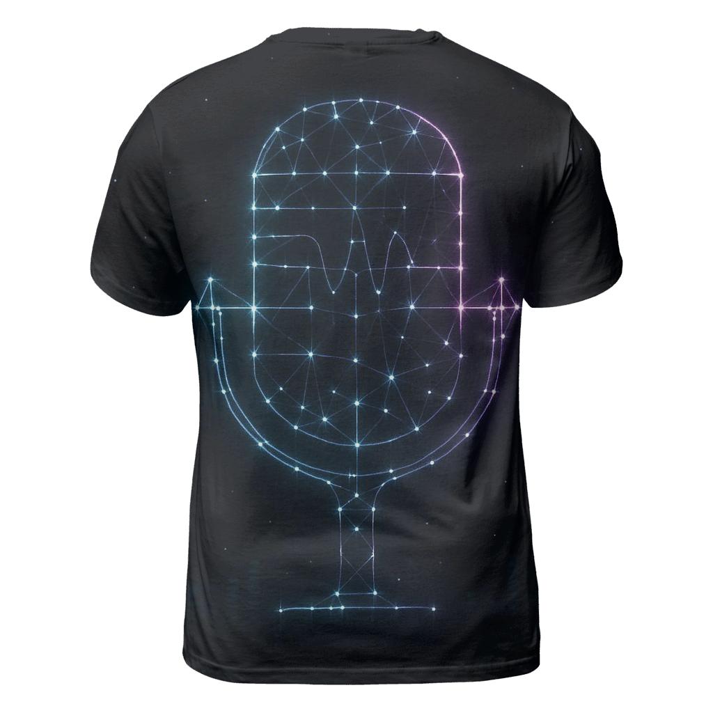 Neon Mic Constellation unique graphic print tees