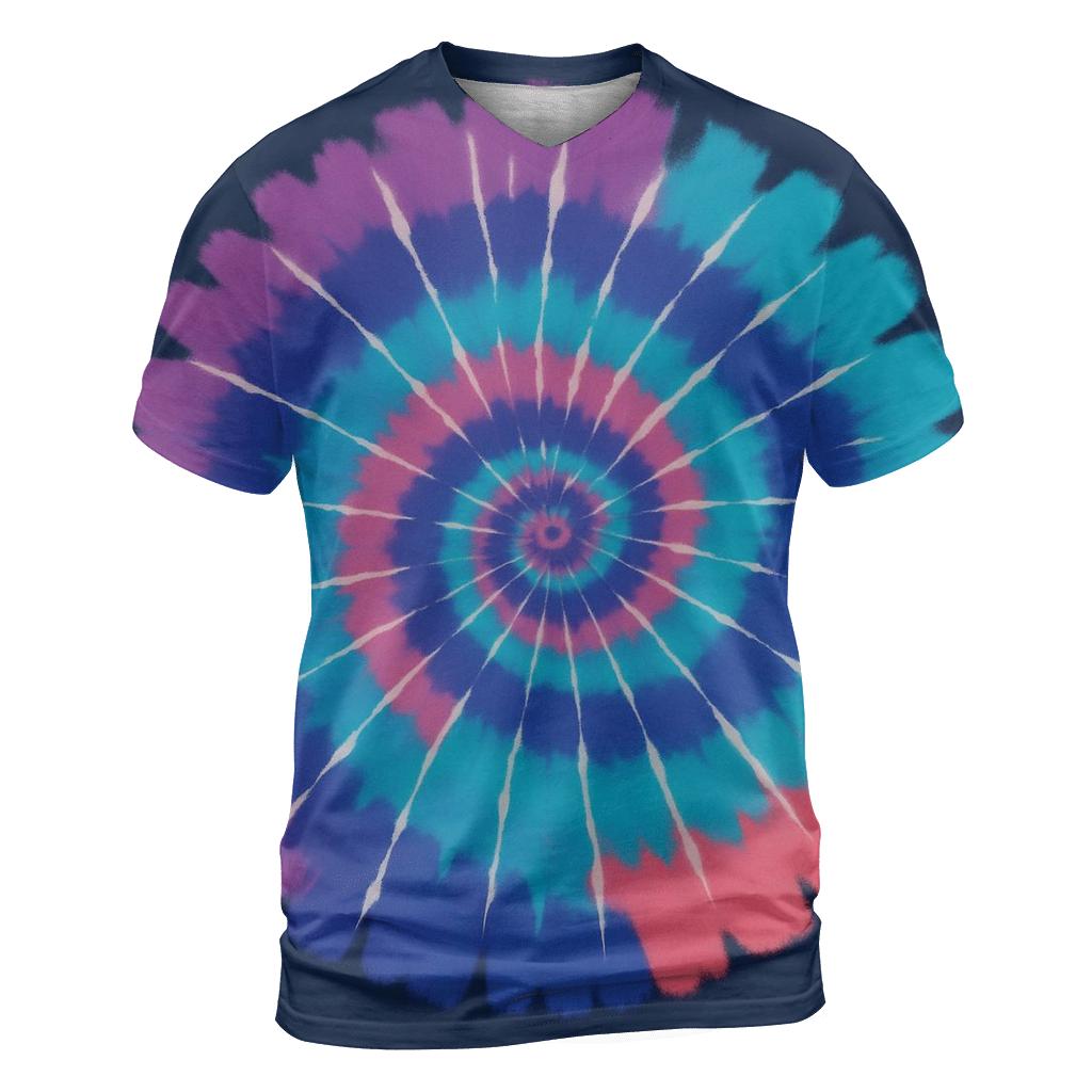 Nebula Spiral Overdye Whirlpool creative print fashion shirts
