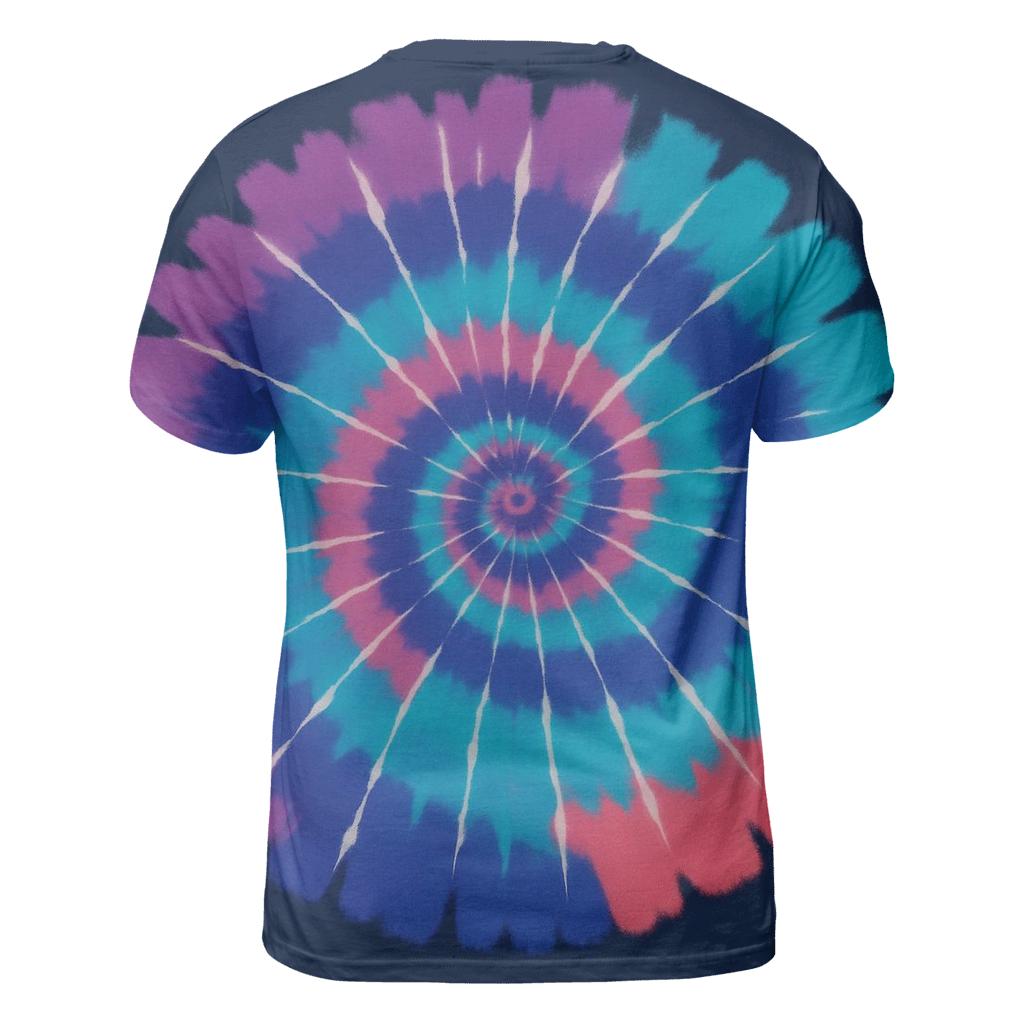 Nebula Spiral Overdye Whirlpool creative print fashion shirts