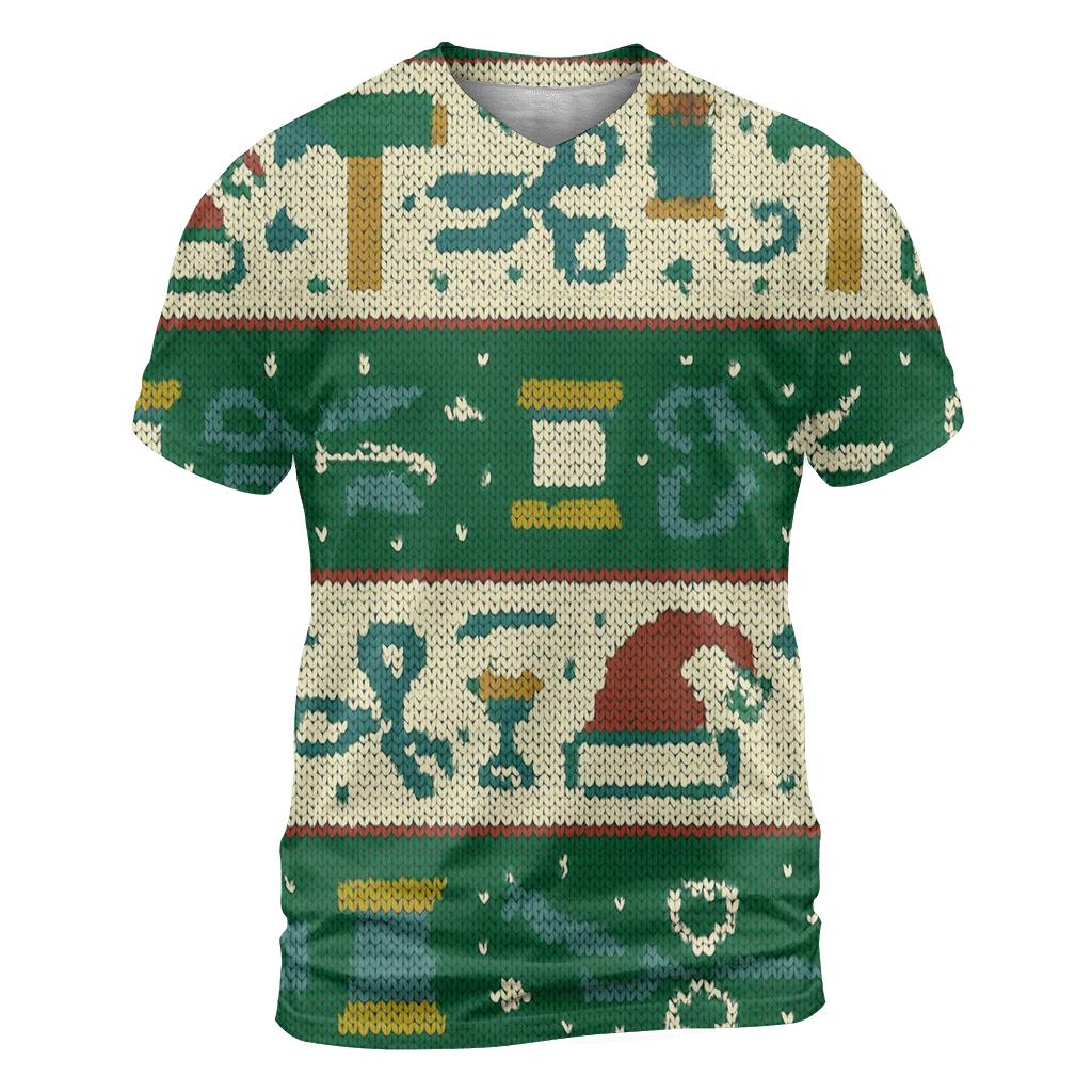 Elf Workshop Toolbelt Stripe Design designer pattern shirts