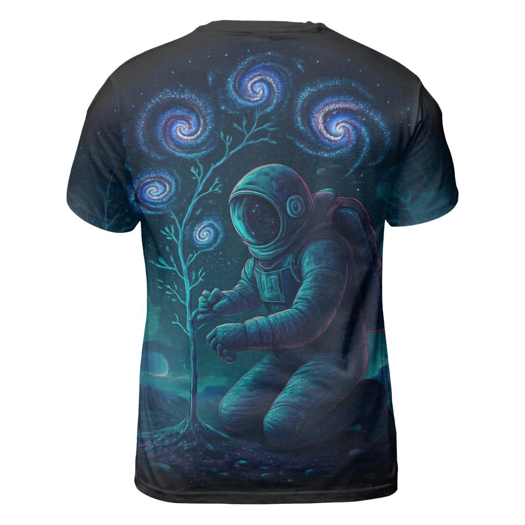 The Umbra Orchard Galaxy vibrant all-over design tees