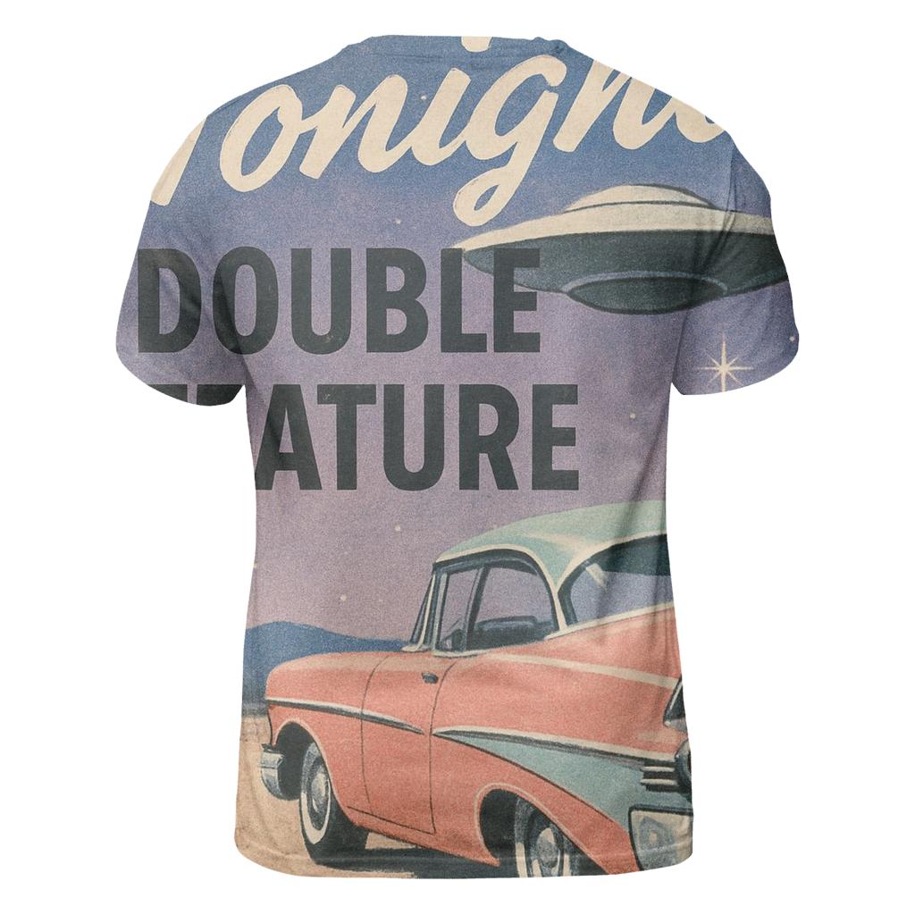 Faded Drive In Cinema Sci Fi Double Feature trendy printed shirt styles