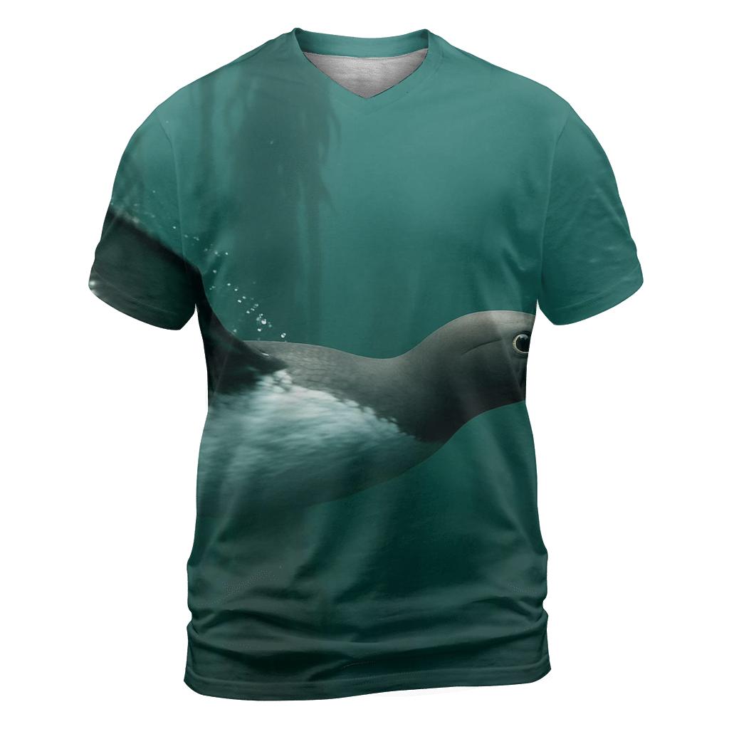 Kelp Forest Pursuit Common Murre unique graphic print tees