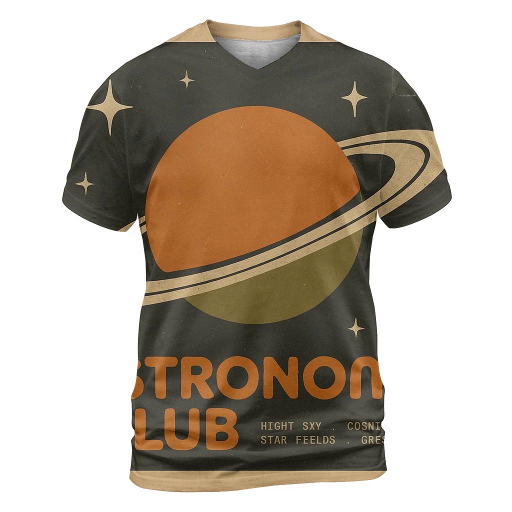 Retro Vinyl Astronomy Club Record Sleeve unique graphic print tees