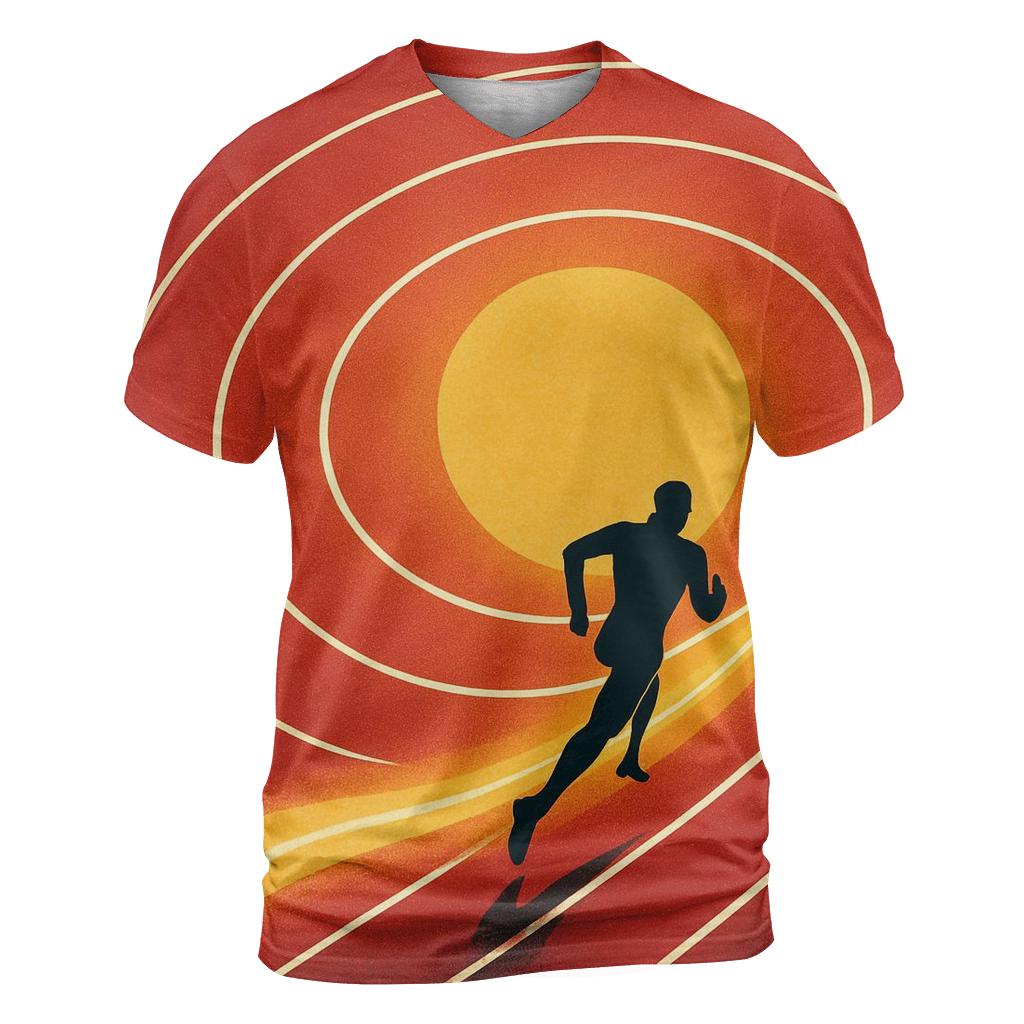 Solar Sprint Track Lanes trendy printed shirt styles