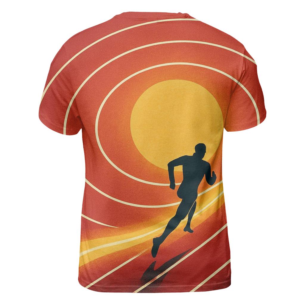 Solar Sprint Track Lanes trendy printed shirt styles