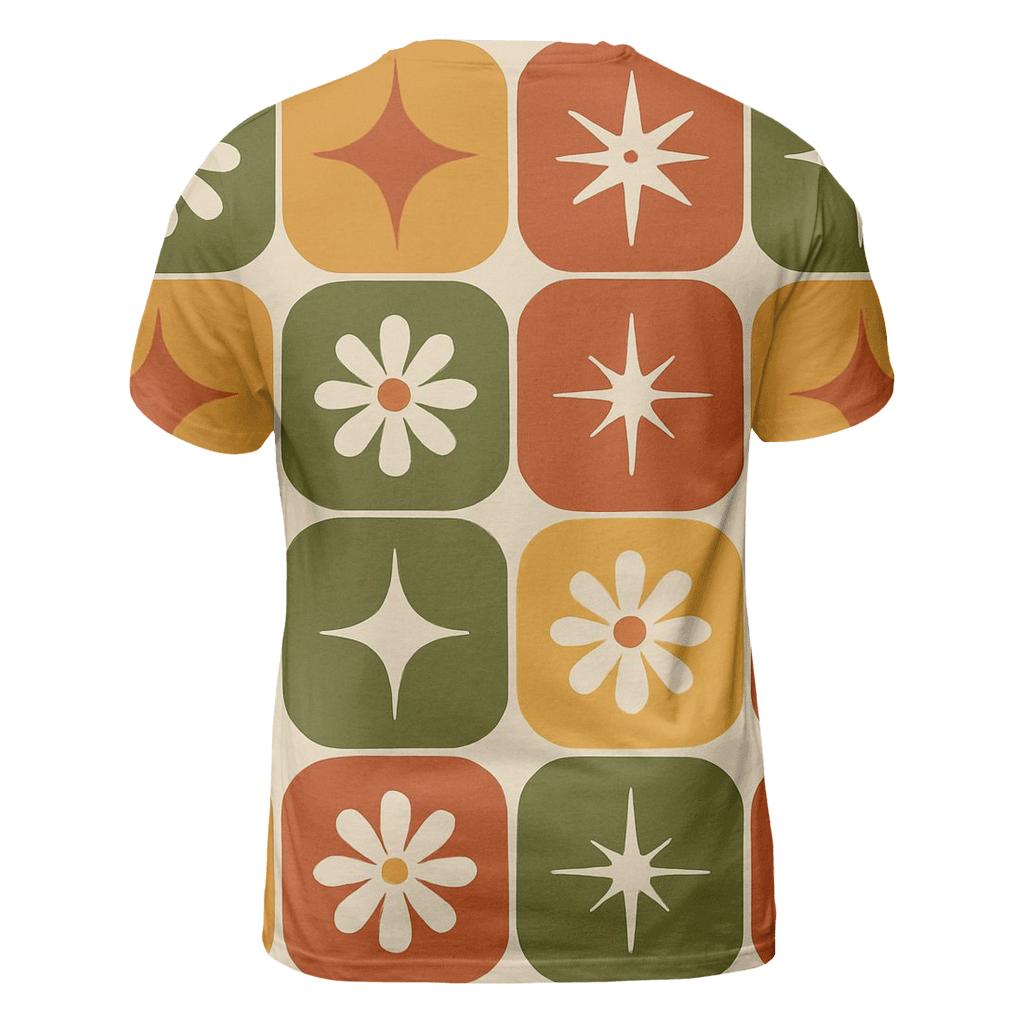 Seventies Kitchen Tile Starburst Grid personalized full print shirts