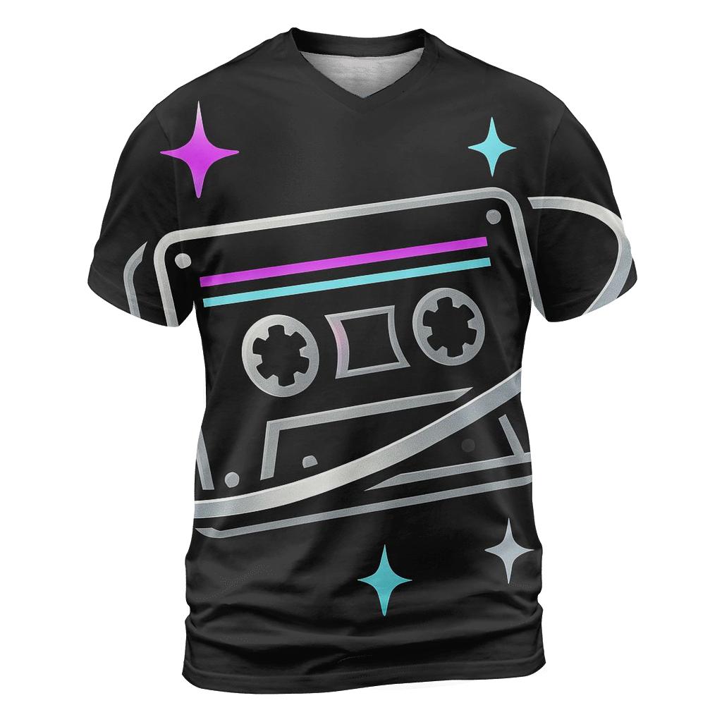 Chrome Orbit Cassette Emblem custom all-over print shirts