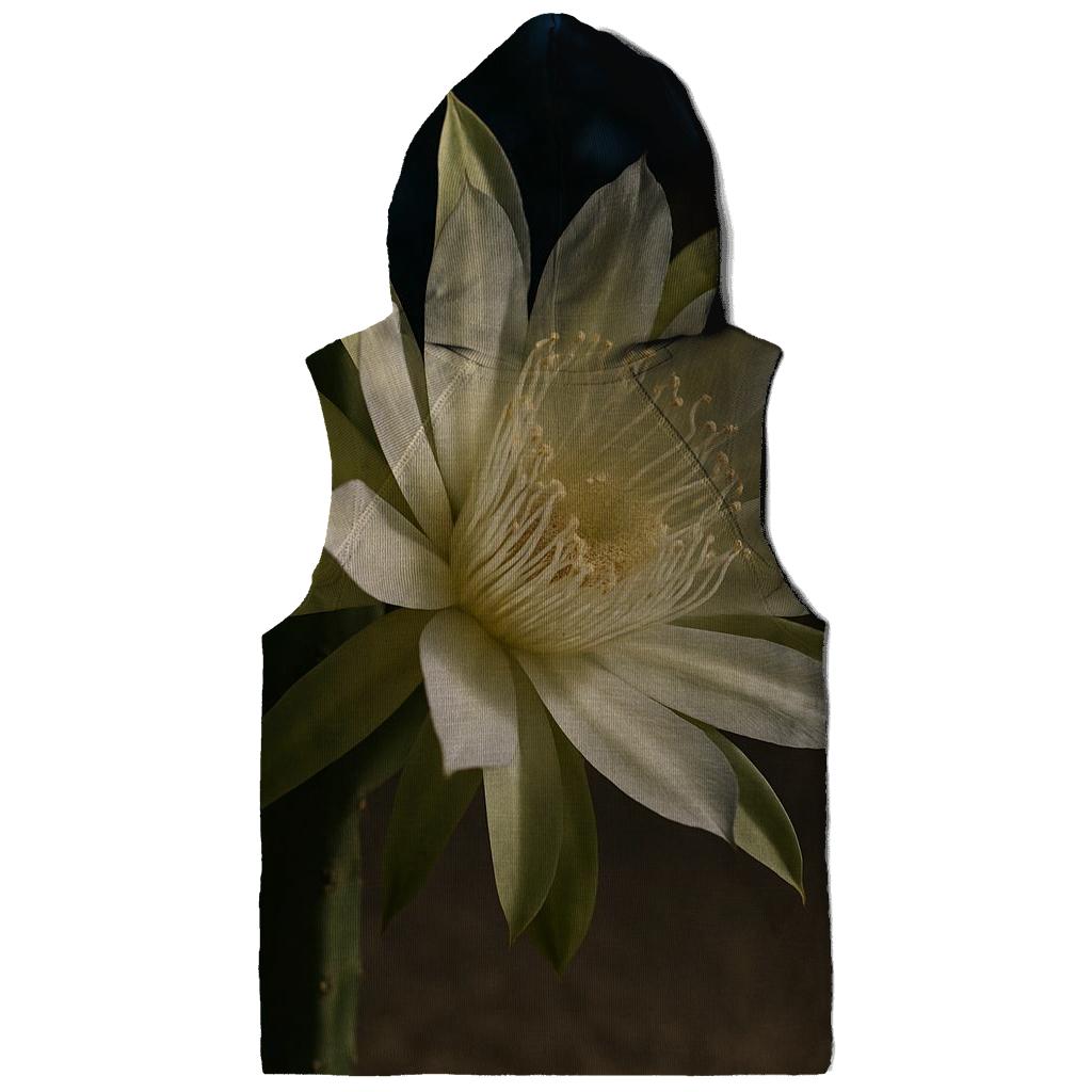 Midnight Bloom Of Queen Of The Night Cactus In A Desert Courtyard hoodie trends