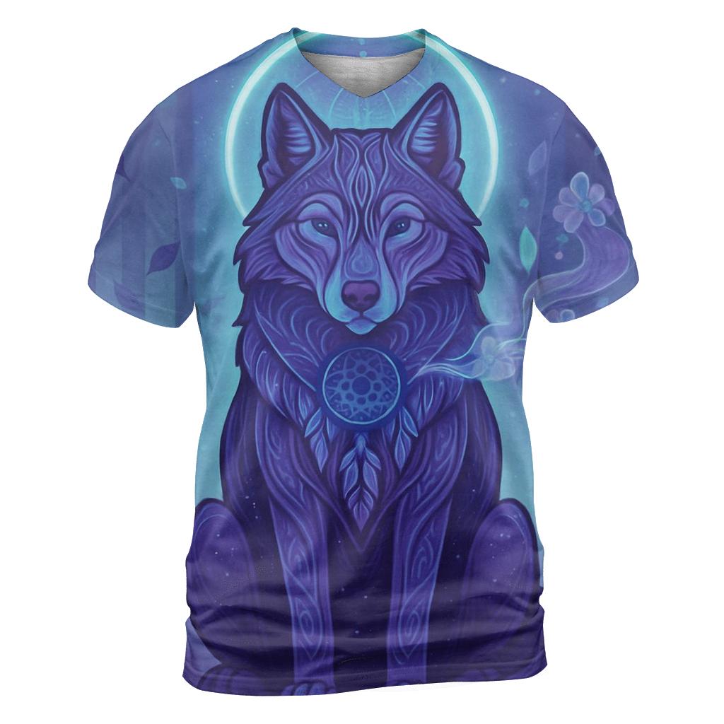 Dreamweave Moon Guardian creative print fashion shirts