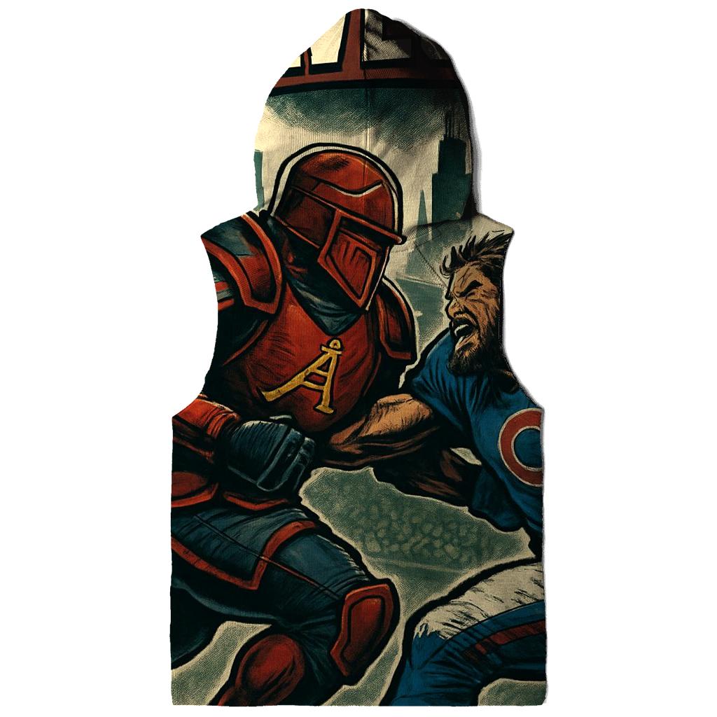 Skyline Clash At Gridiron Wrigley printed hoodies