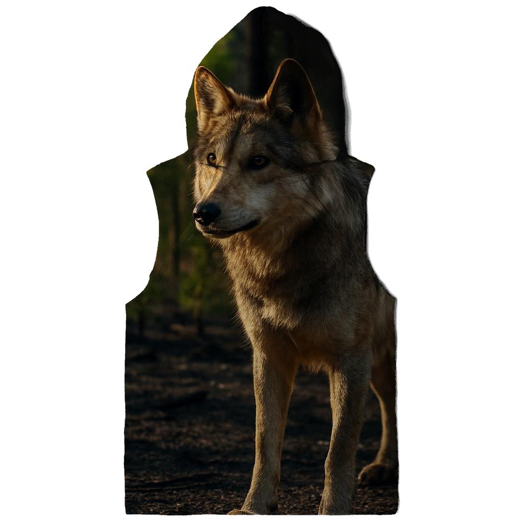 Mexican Gray Wolf In A Post Fire Ponderosa Edge lightweight hoodies