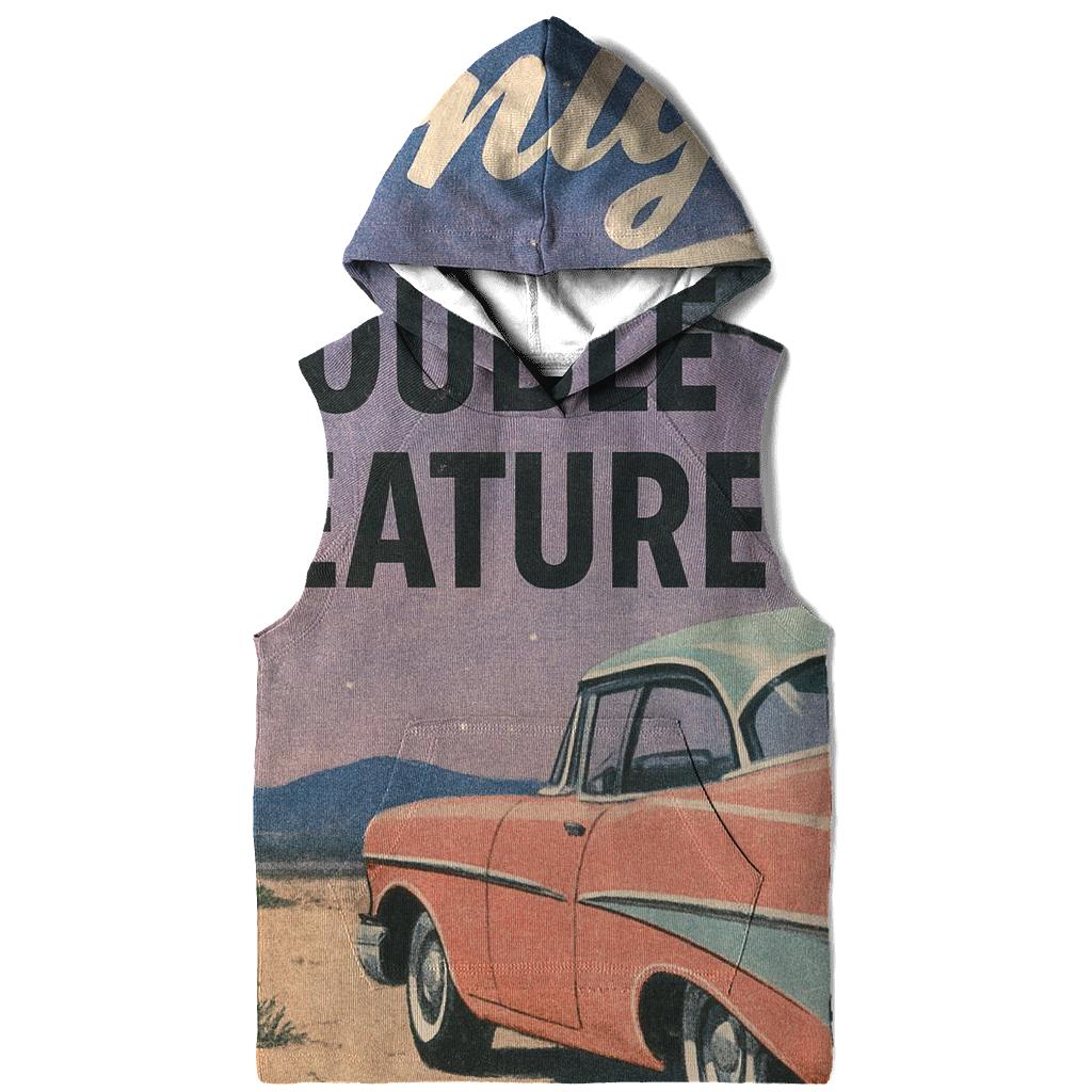 Faded Drive In Cinema Sci Fi Double Feature custom hoodies