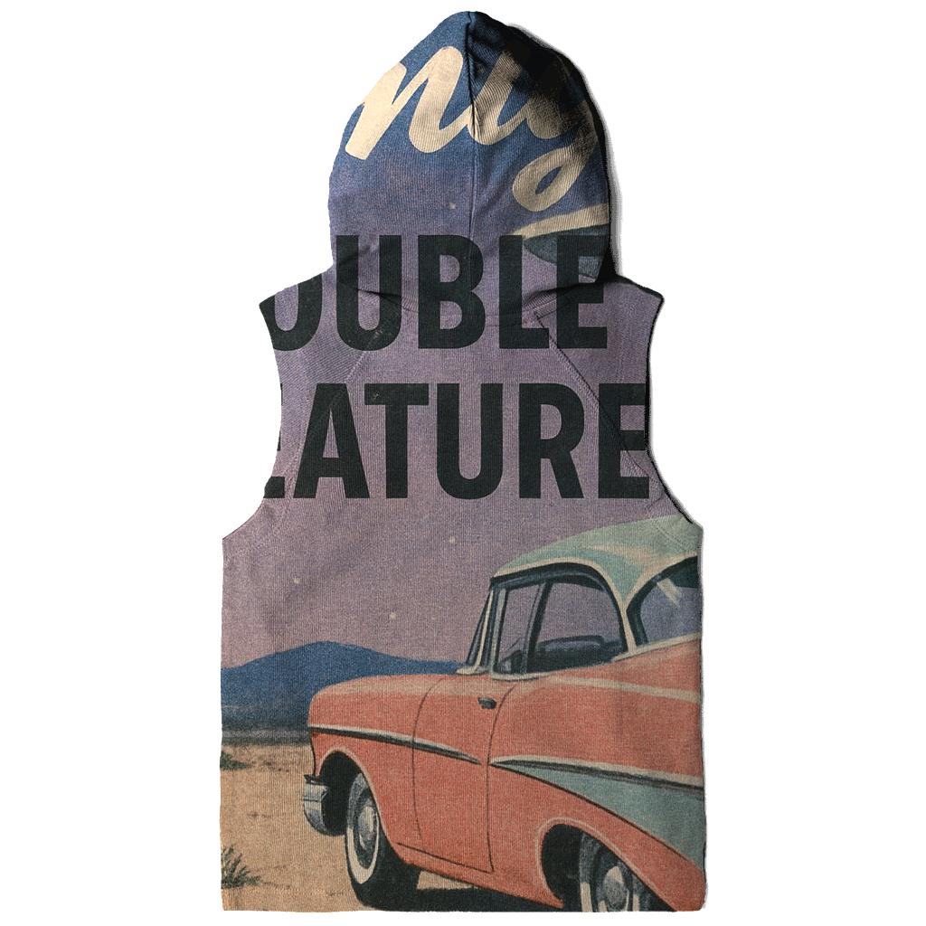 Faded Drive In Cinema Sci Fi Double Feature custom hoodies