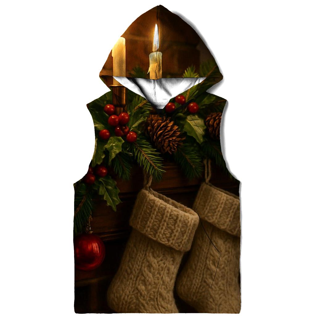 Candlelit Mantel Of Evergreen Dreams embroidered hoodies
