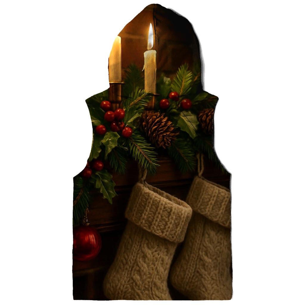 Candlelit Mantel Of Evergreen Dreams embroidered hoodies