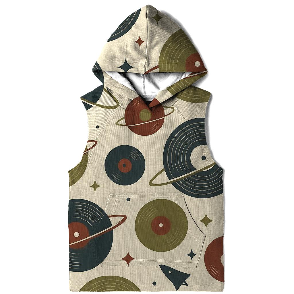 Vinyl Record Orbit Pattern premium hoodies
