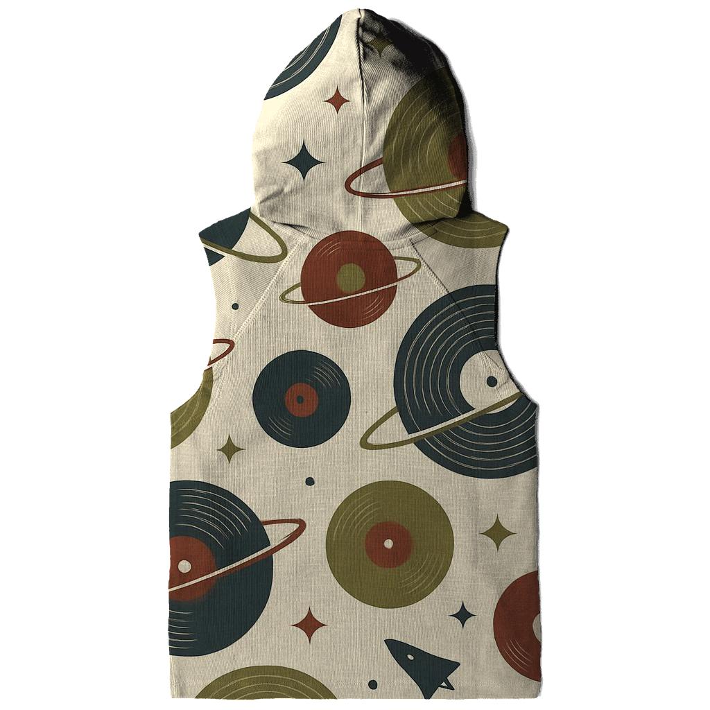Vinyl Record Orbit Pattern premium hoodies