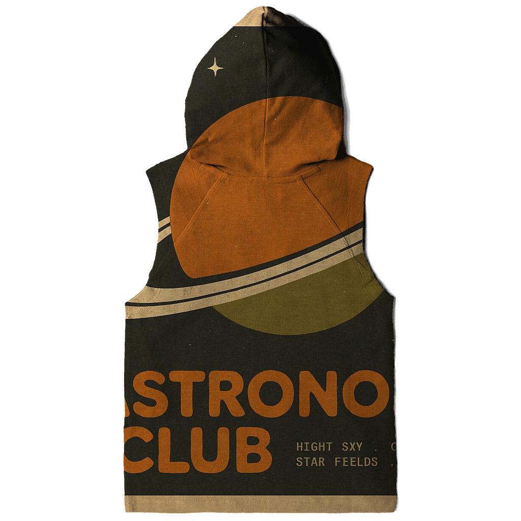 Retro Vinyl Astronomy Club Record Sleeve heavyweight hoodies